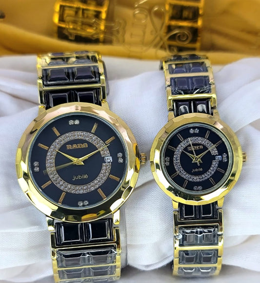 Aa1 two tone rado jubile couple  Watch Date Just Steel Chain