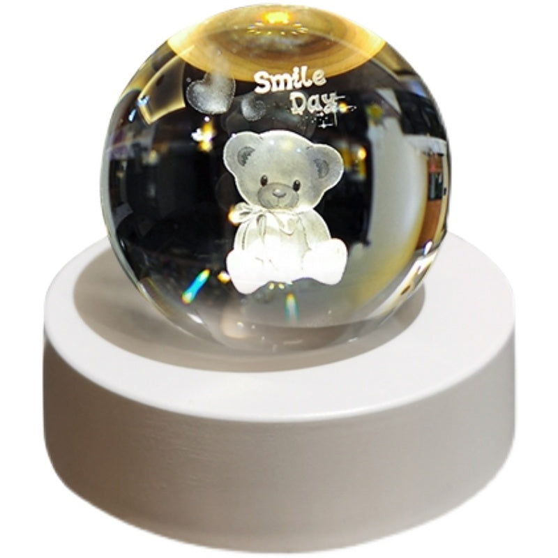 RGB Glowing Crystal Ball Night Light | Warm &amp; Romantic atmosphere for your home and room