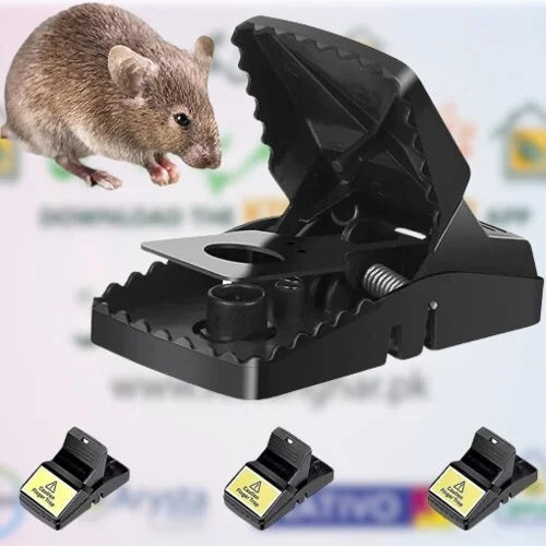 Heavy Duty Plastic Mouse Trap Mice Catcher Reusable Washable Easy Effective