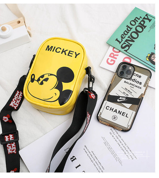 Disney Pu Mickey Mouse Children's Shoulder Bag Messenger Bag Cartoon Boys Girls Children