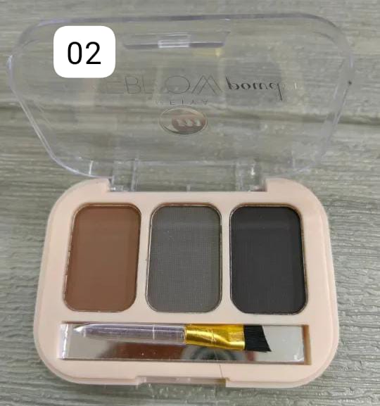 MEIYA EYEBROW POWDER 3 COLORS  Beauty Eyebrow Palette Beauty Eyebrow Palette Brush Inside