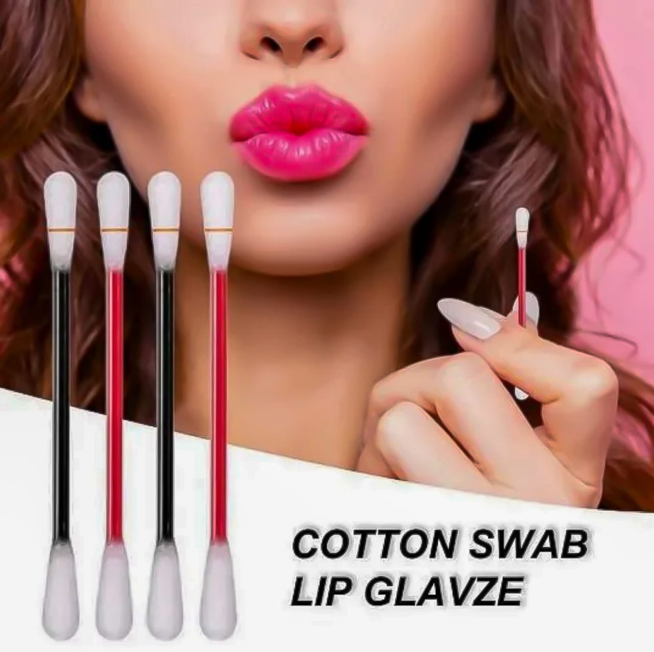 20 Pcs Long Lasting Cotton Bud Lipstick Lip Tint Multicolor