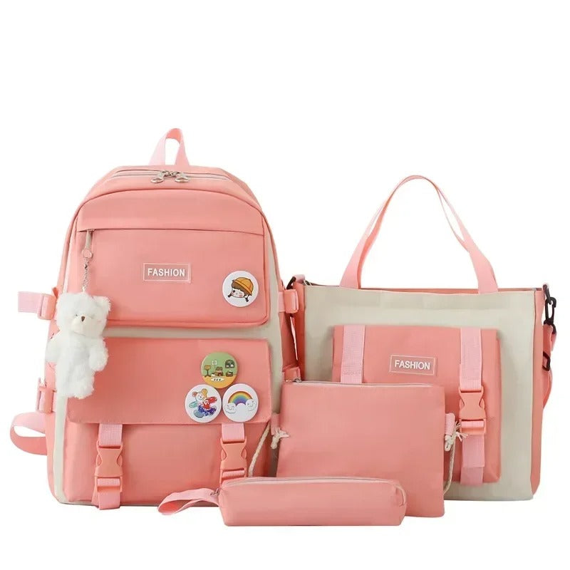 4-Piece School Bag Set: Stylish &amp; Practical new arrival 2024