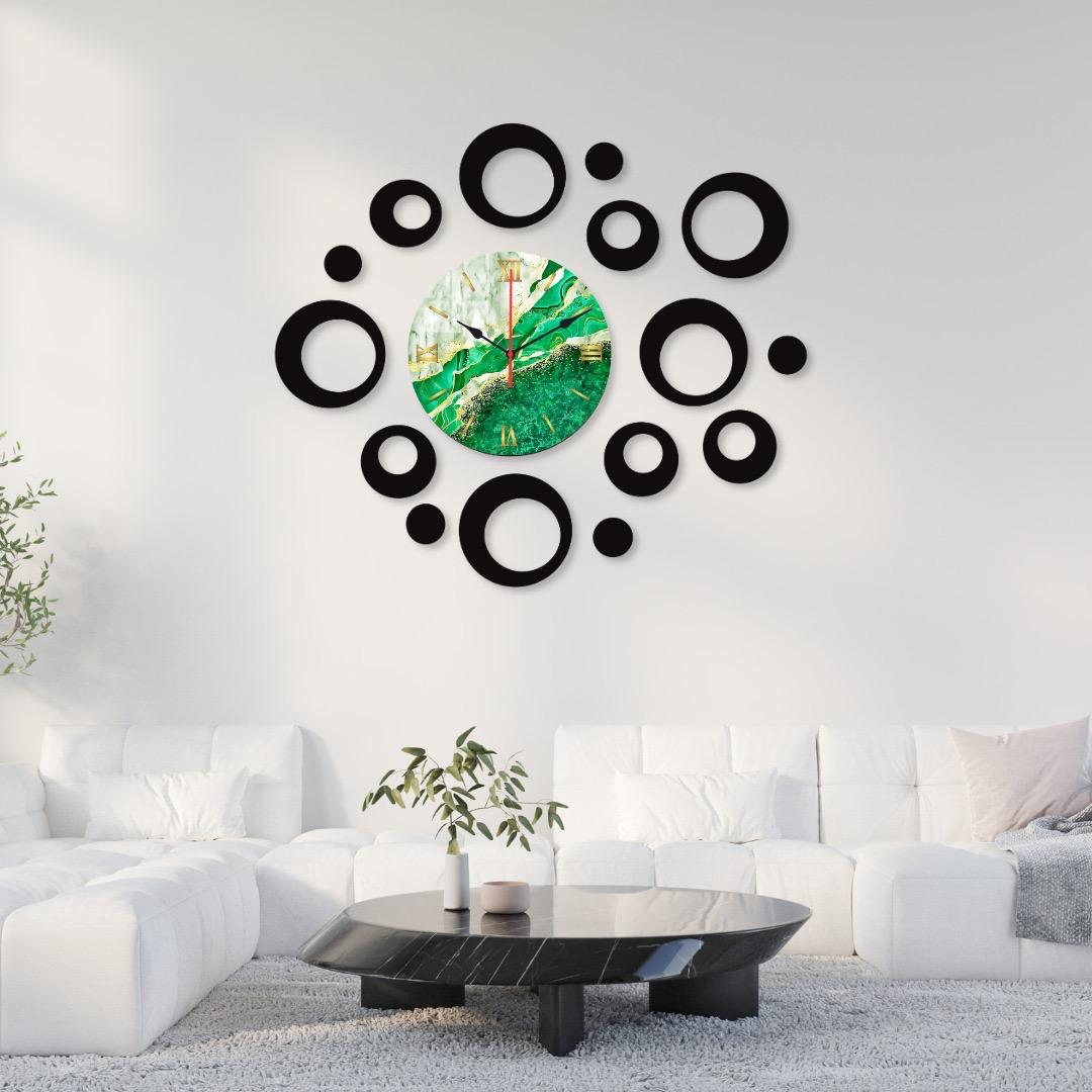 ring dial Wooden Wall Clock /circle round shape Wall Clock for decor home