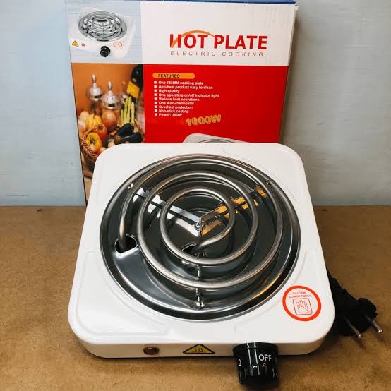 Electric Stove For Cooking - Hot Plate Heat Up In Just 2 mins - Easy to Clean - (random color )