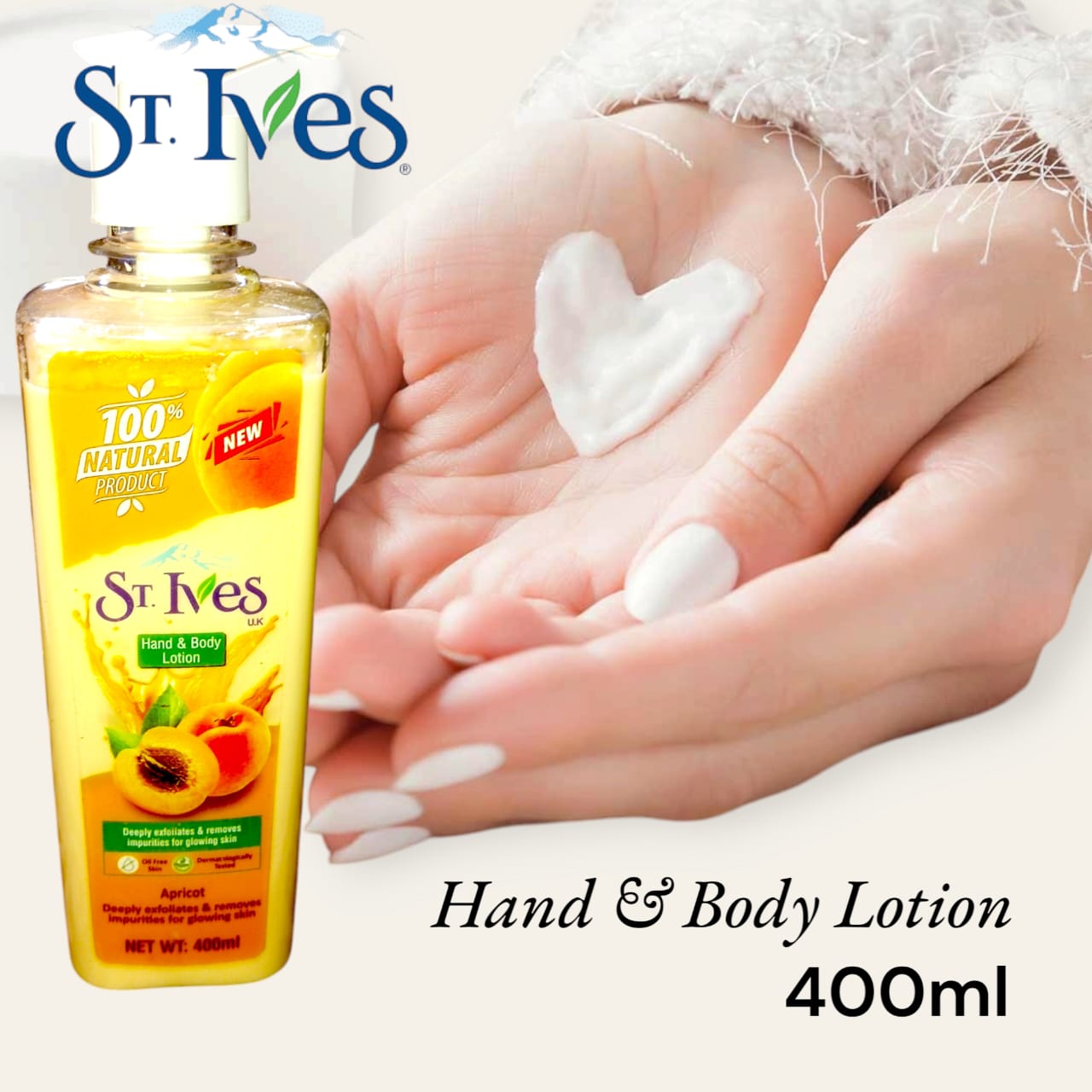 Hand and Body Lotiuon 400 ml Peach , moisturize your skin