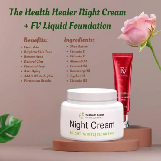 2 in 1 Night Cream and Fv Foundation Deal