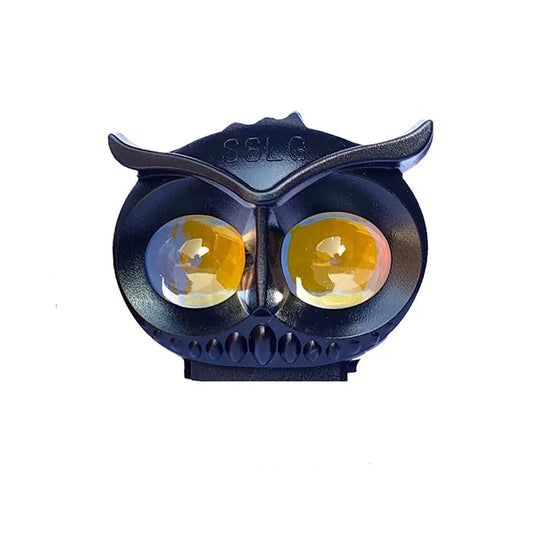 OWL Shape Fog Flash light Low &amp; High Beam Owl Metal Body Spot Light for All Cars And Bikes (1pc)