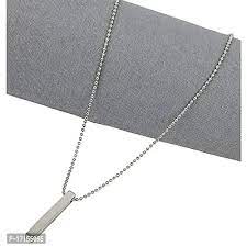 Pack Of 2  Boys Bar Necklace Materials Stainless Steel