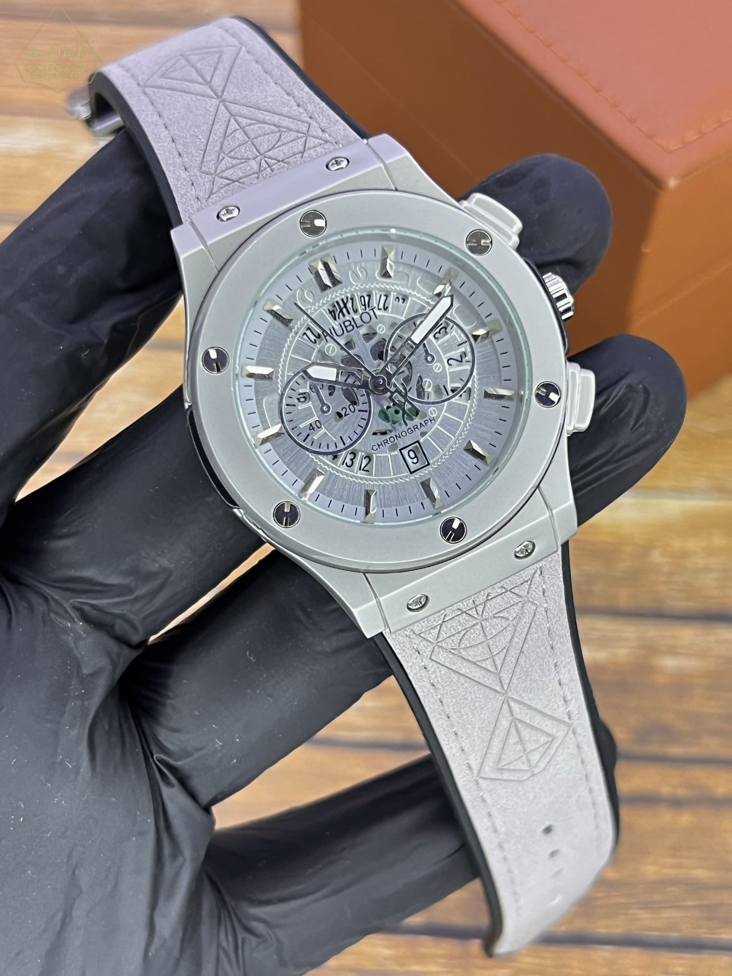 AA1 Hublot Stylish Watch - Silver (Without Box)