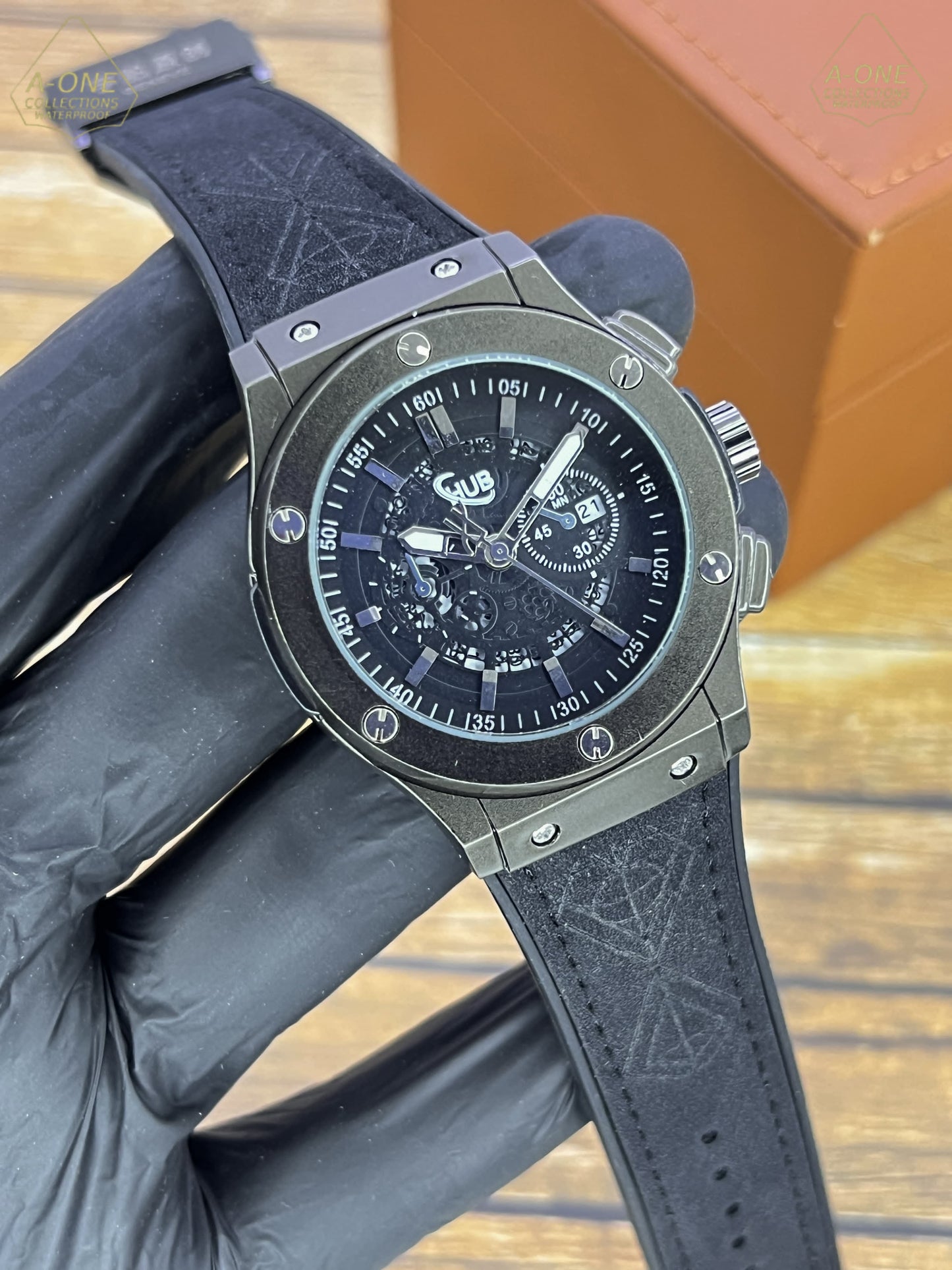 AA1 Hublot Stylish Watch - Black (Without Box)