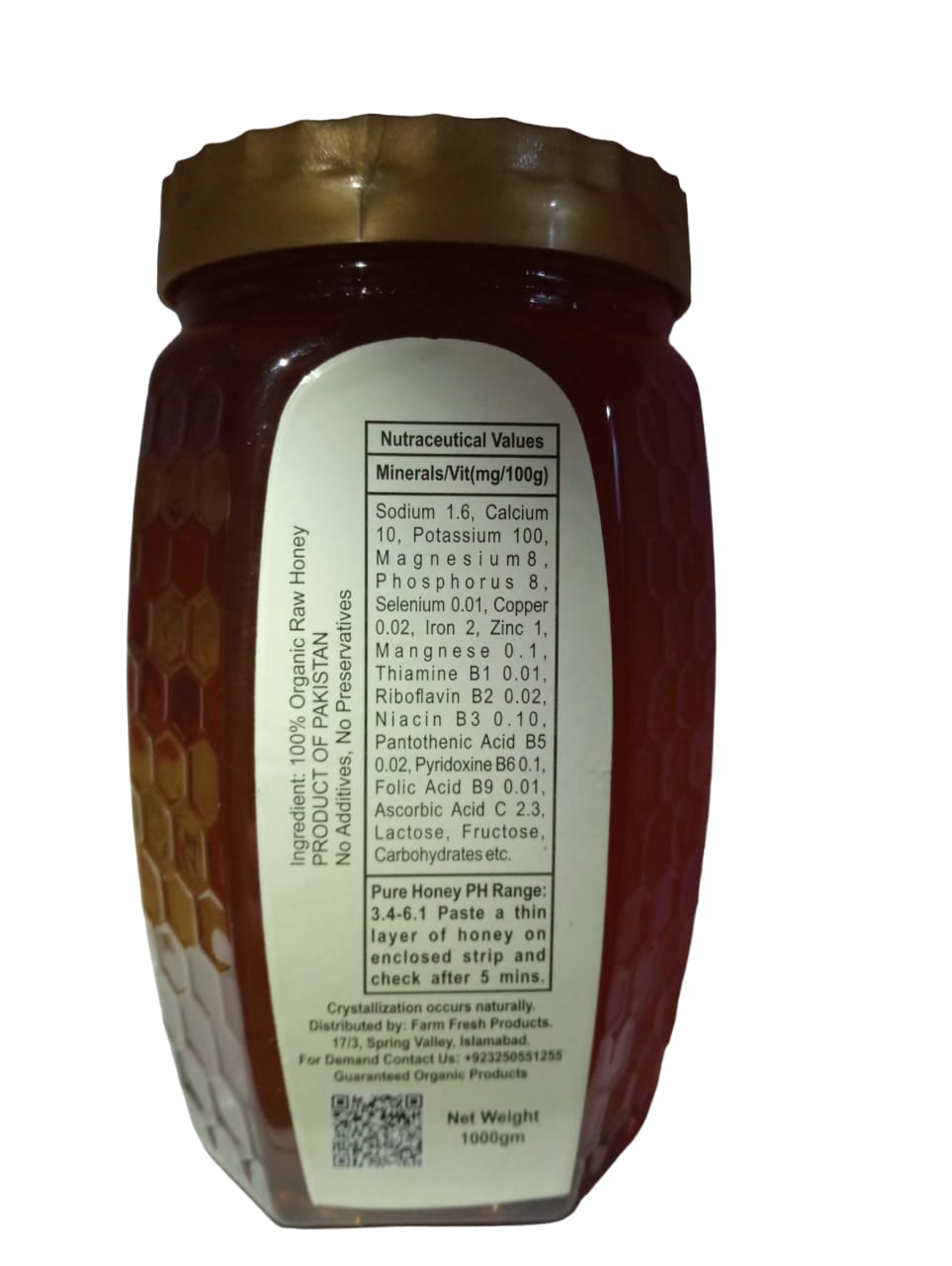 Pure Acacia Modesta Honey with essential nutrients