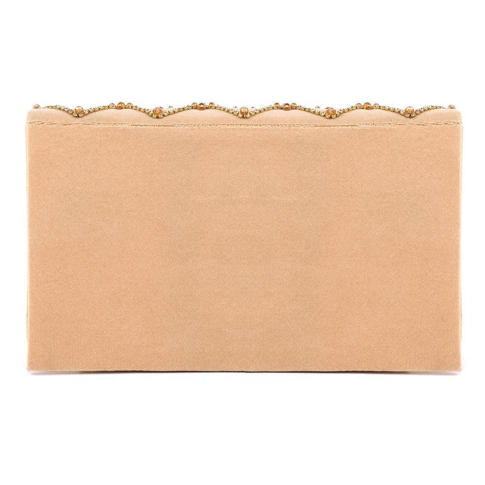 Women's Velvet Embroidered Fancy Hand Clutch for women's