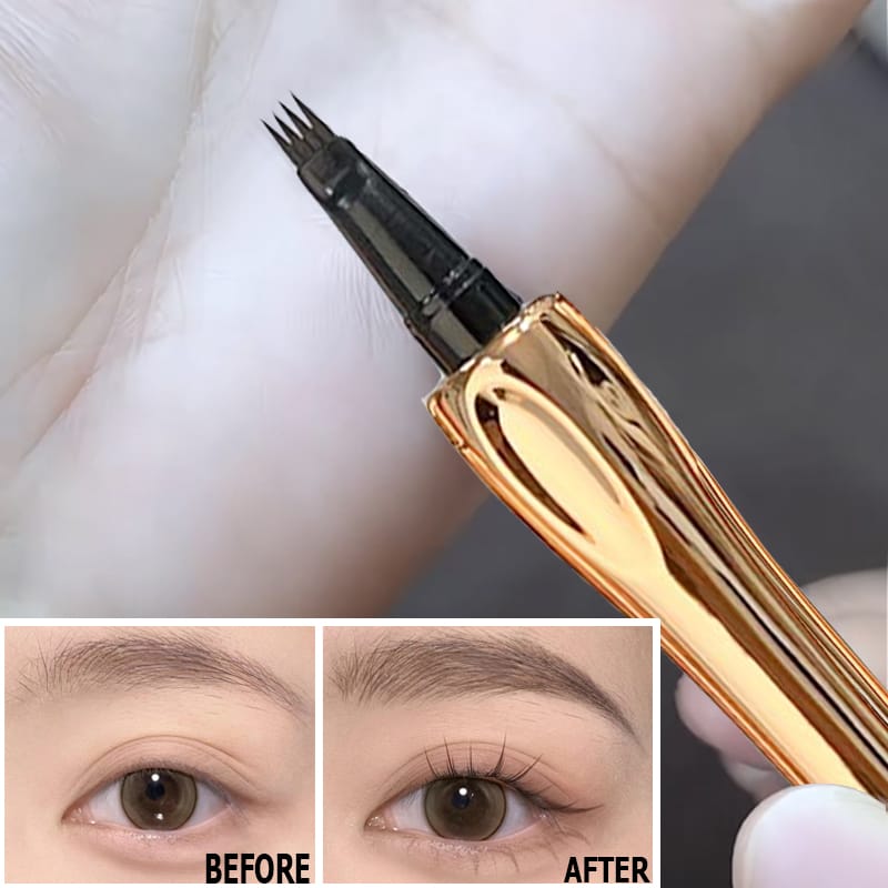 4 Tip Tattoo Pen | 4 Tip Tattoo Eyebrow Pen | Eyebrow Pencil Creates Natural Makeup Effect