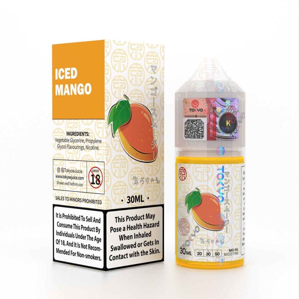 Tokyo Premium E- Liquid Pod/Vape flavour (30 mg/ 50 mg) 30 ml