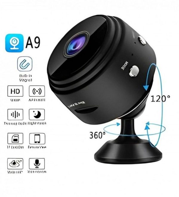 A9 Mini Wifi Camera with stand || Home Security DVR Sensor Wifi Cameras with V38 APP