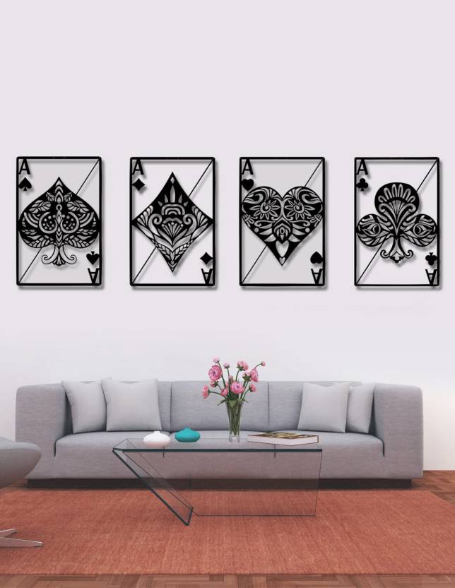 Home Decor Card Game Wooden Wall art