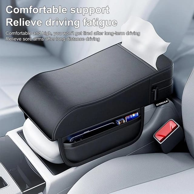 Car Seat Armrest Cover Auto Armrests Storage Box Cover Pad Center Console Arm Rest Protection Cushion Universal