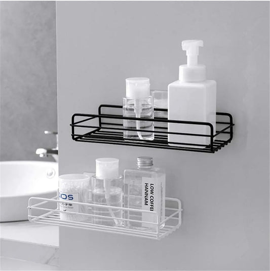 Multipurpose Wall Mount Metal Bathroom Shelf and Rack for Home and Kitchen.