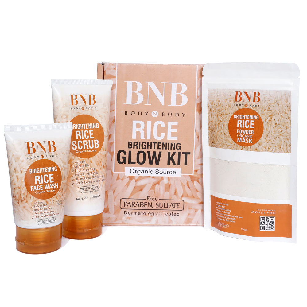 BNB Whitening Rice Extract Bright &amp; Glow Kit | Best Quality Glow Kit