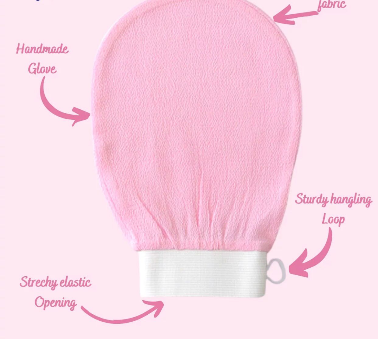 Exfoliating Gloves Dead Skin Remover - Exfoliating Bath Washcloth Scrub Mitt for Body - Exfoliating Massage Mitt Back Scrubber Glove(made in china)