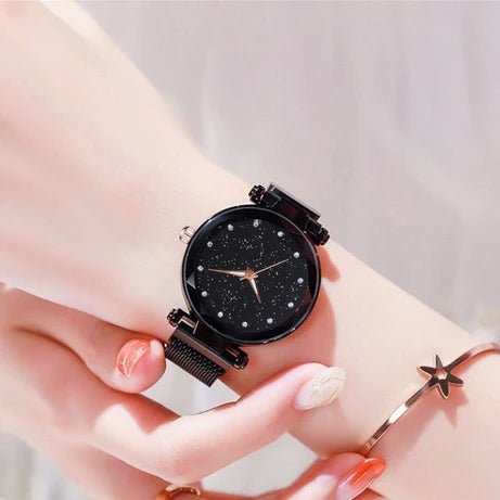 Classy MAGNET CHAIN ELEGANT WOMEN WRIST WATCH  (without box )