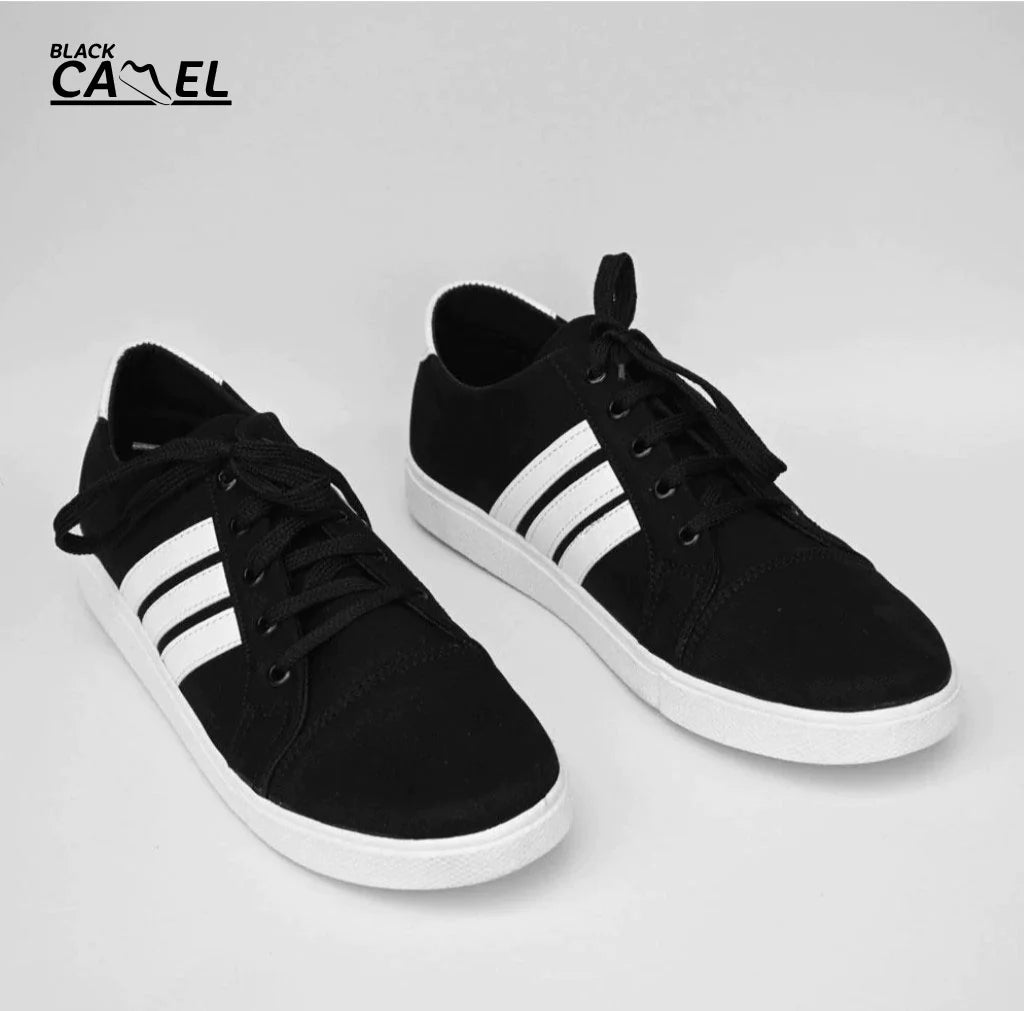 Black Camel Sneakers for Men | Black Color Shoes for Men (Asiwen 39-44)