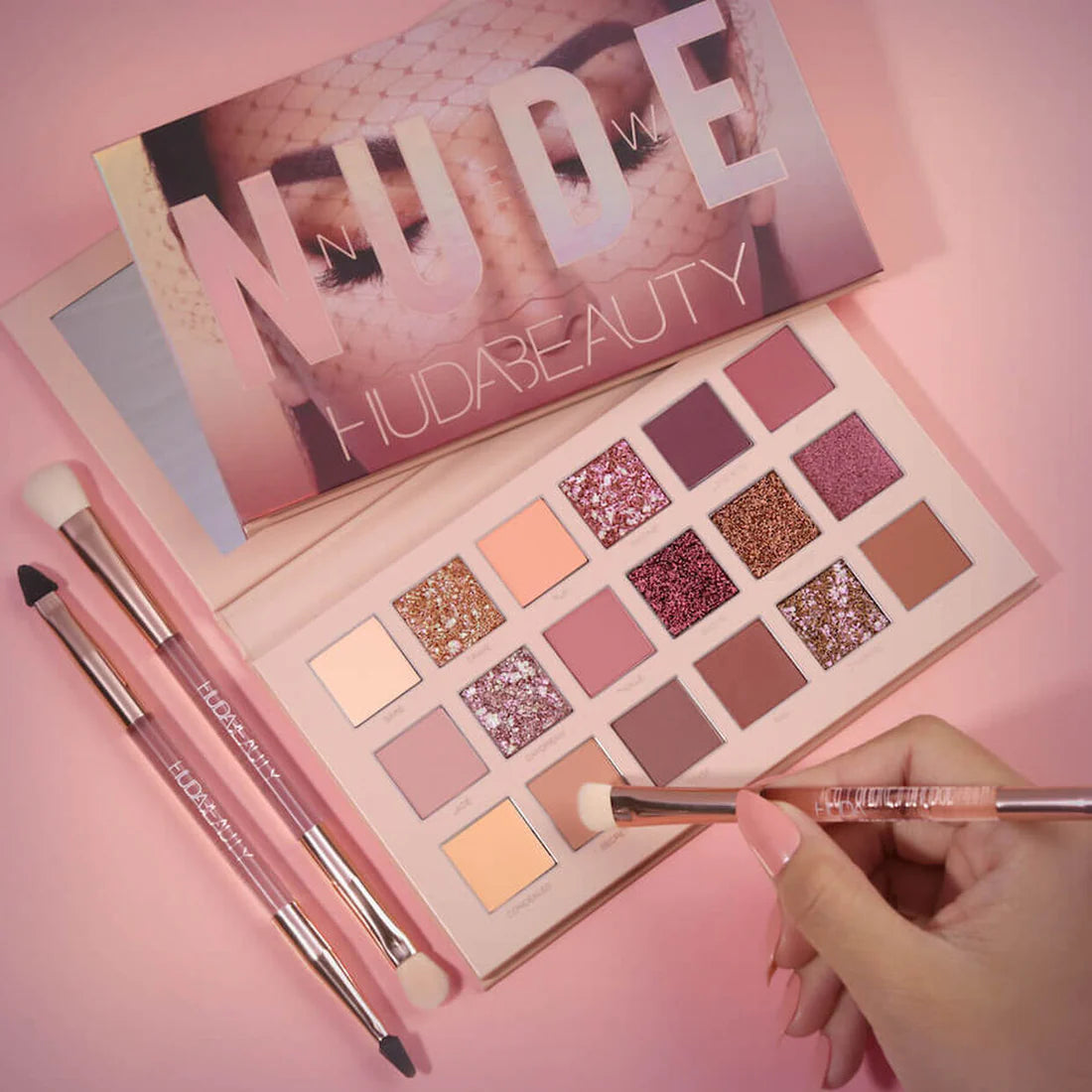 HUDA Beauty Nude Eyeshadow Palette (18 Colors Eyeshadow Palette)