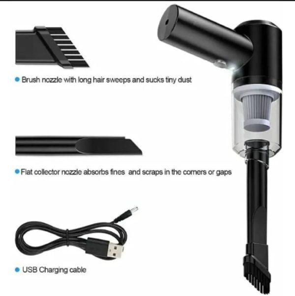 3-in-1 Wireless Handheld Vacuum Cleaner, Duster & Air Blower – Portable Cleaning for Car & Home